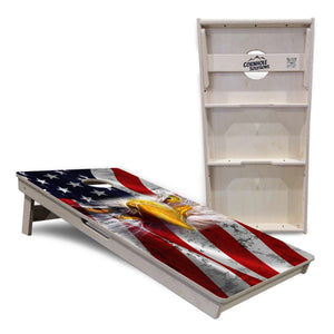 Electric Eagle Cornhole Boards - Professional Tournament Series by Cornhole Solutions, custom cornhole board detail photo 4