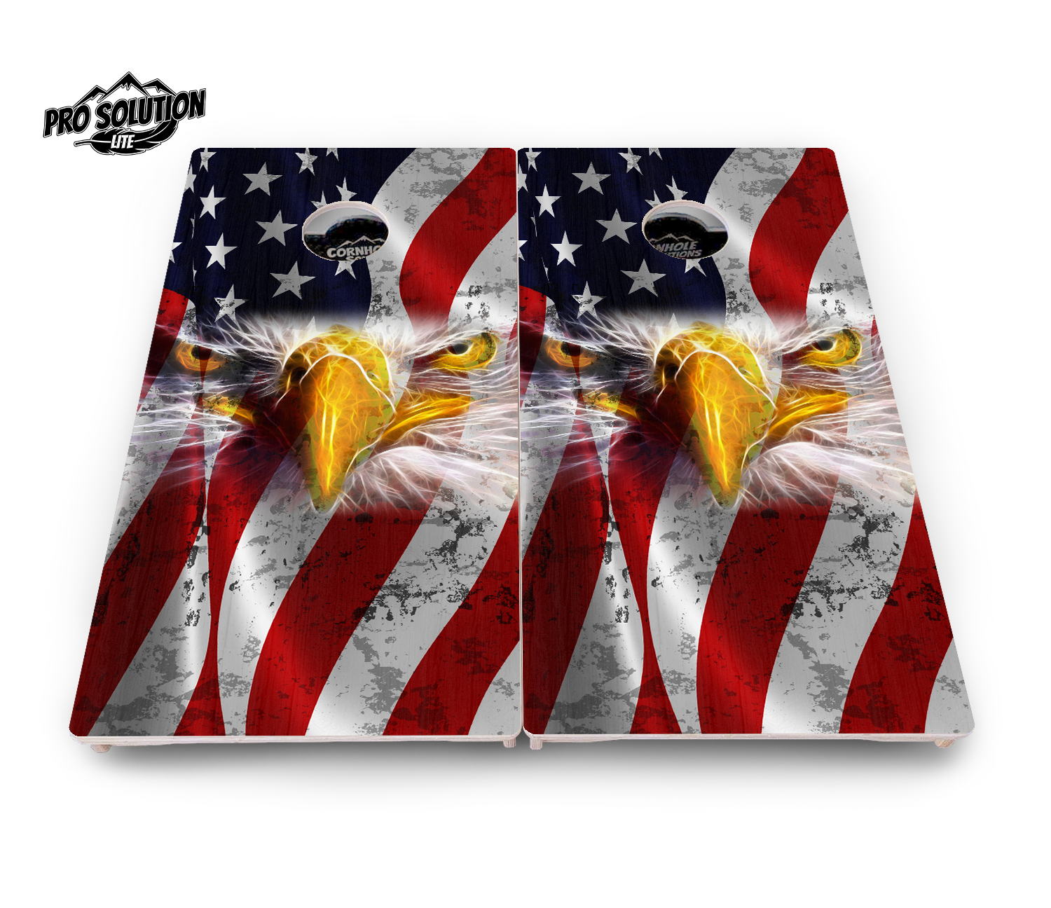 Electric Eagle Cornhole Boards - Pro Solution Lite Series by Cornhole Solutions, custom cornhole board detail photo 2