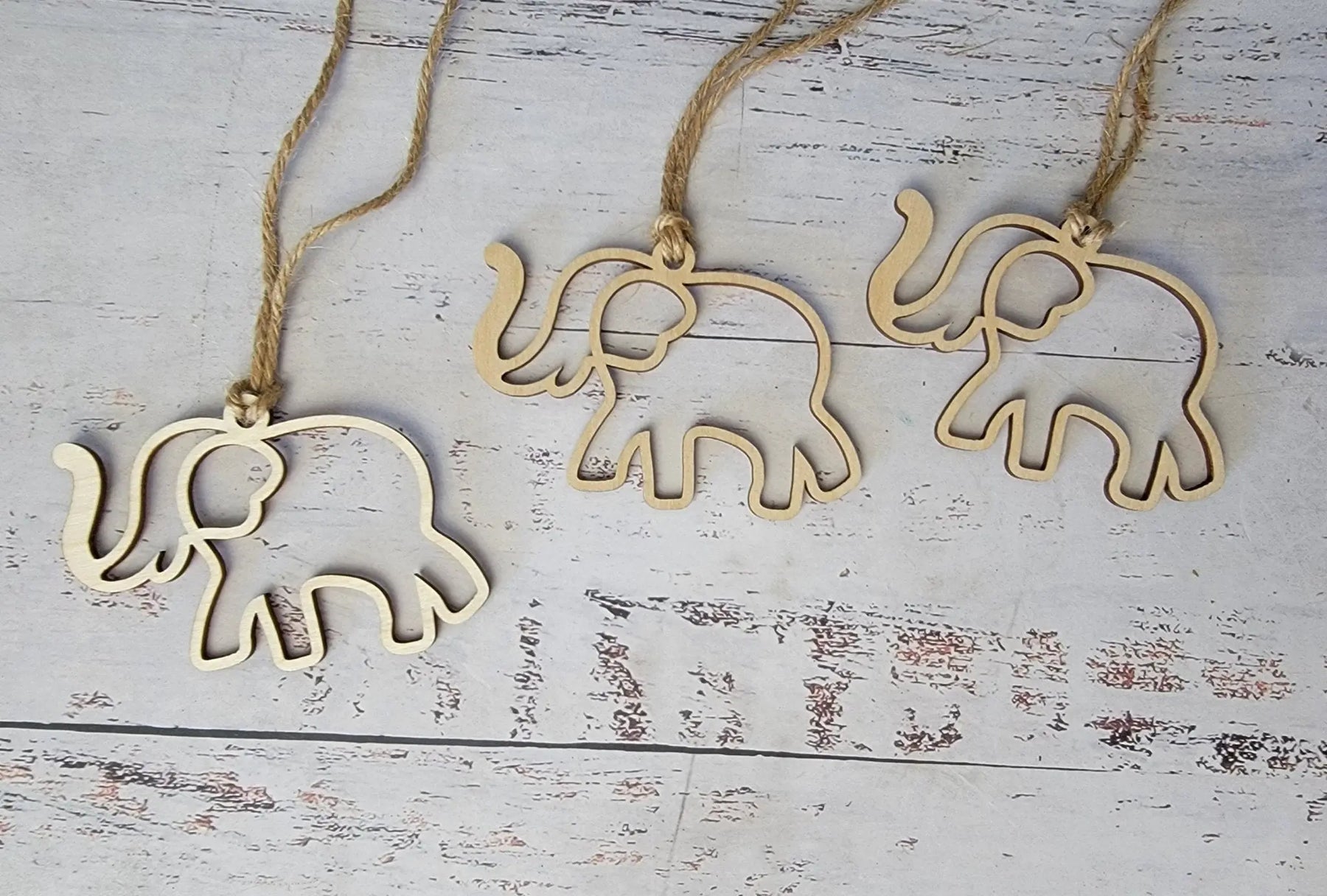 Elephant Friendship Sisterhood Ornament by EverLee Creations, Southern home decor detail photo 2