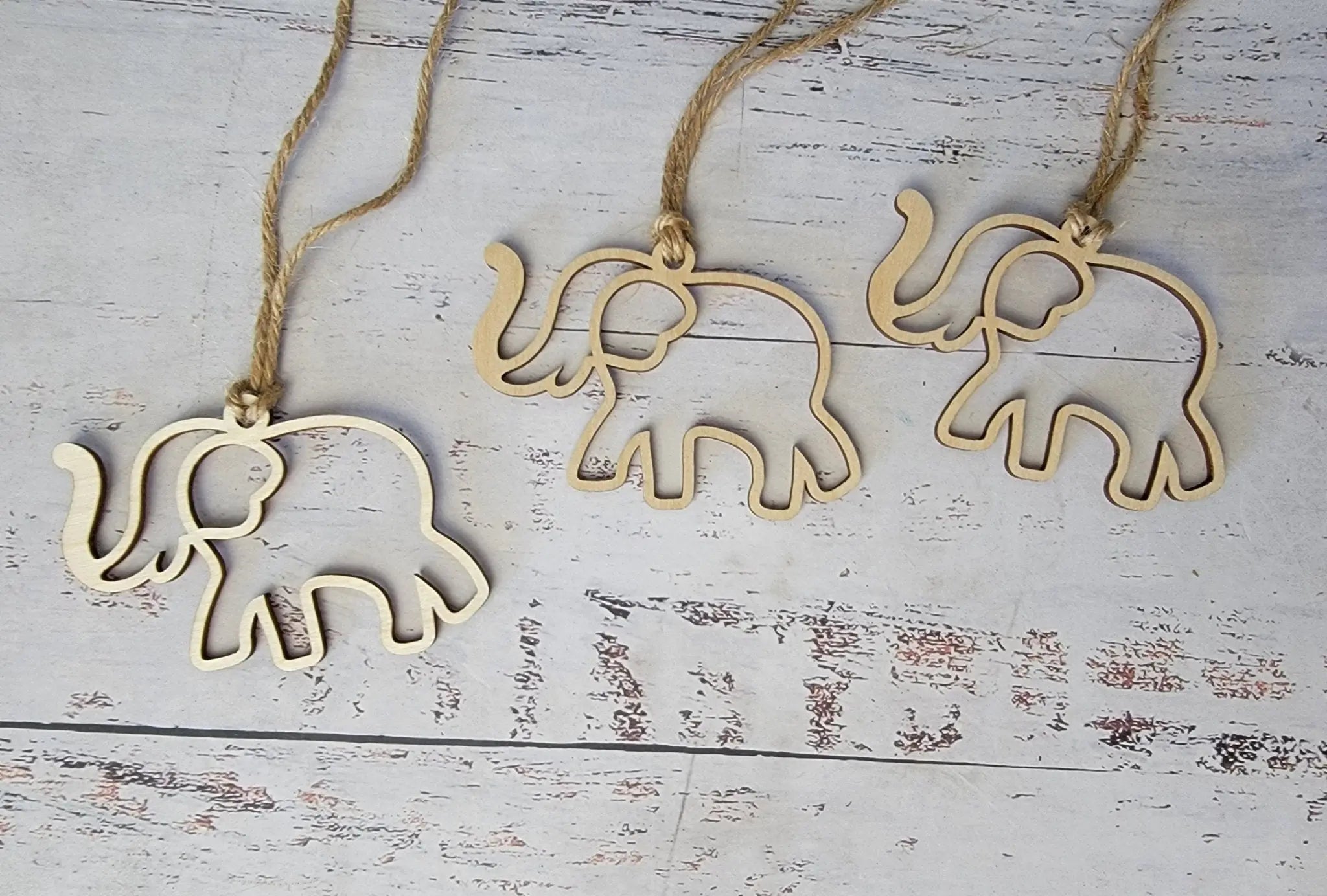 Elephant Friendship Sisterhood Ornament by EverLee Creations, Southern home decor detail photo 2