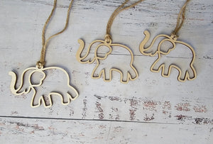 Elephant Friendship Sisterhood Ornament by EverLee Creations, Southern home decor detail photo 2