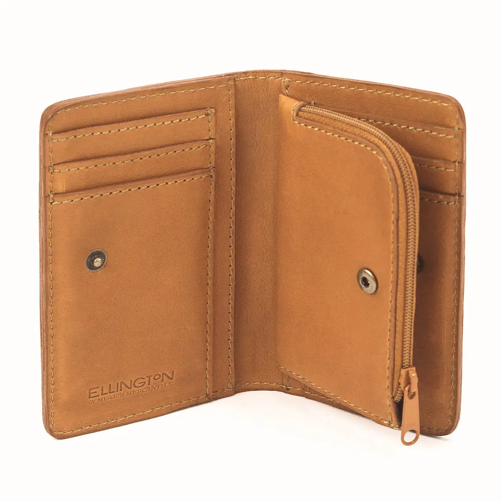 Ellie Leather Wallet by Mission Mercantile Leather Goods, handmade leather goods detail photo 10