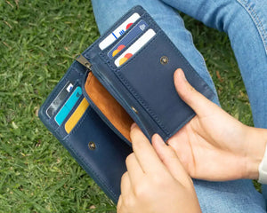 Ellie Leather Wallet by Mission Mercantile Leather Goods, handmade leather goods detail photo 16
