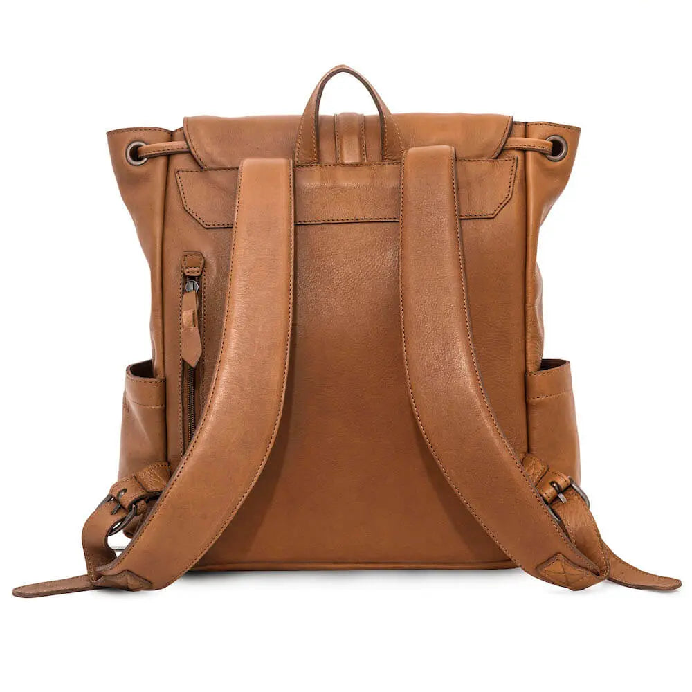 Ellington Leather Backpack by Mission Mercantile Leather Goods, handmade leather goods detail photo 8