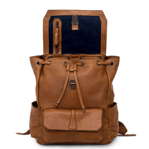 Ellington Leather Backpack by Mission Mercantile Leather Goods, handmade leather goods detail photo 9