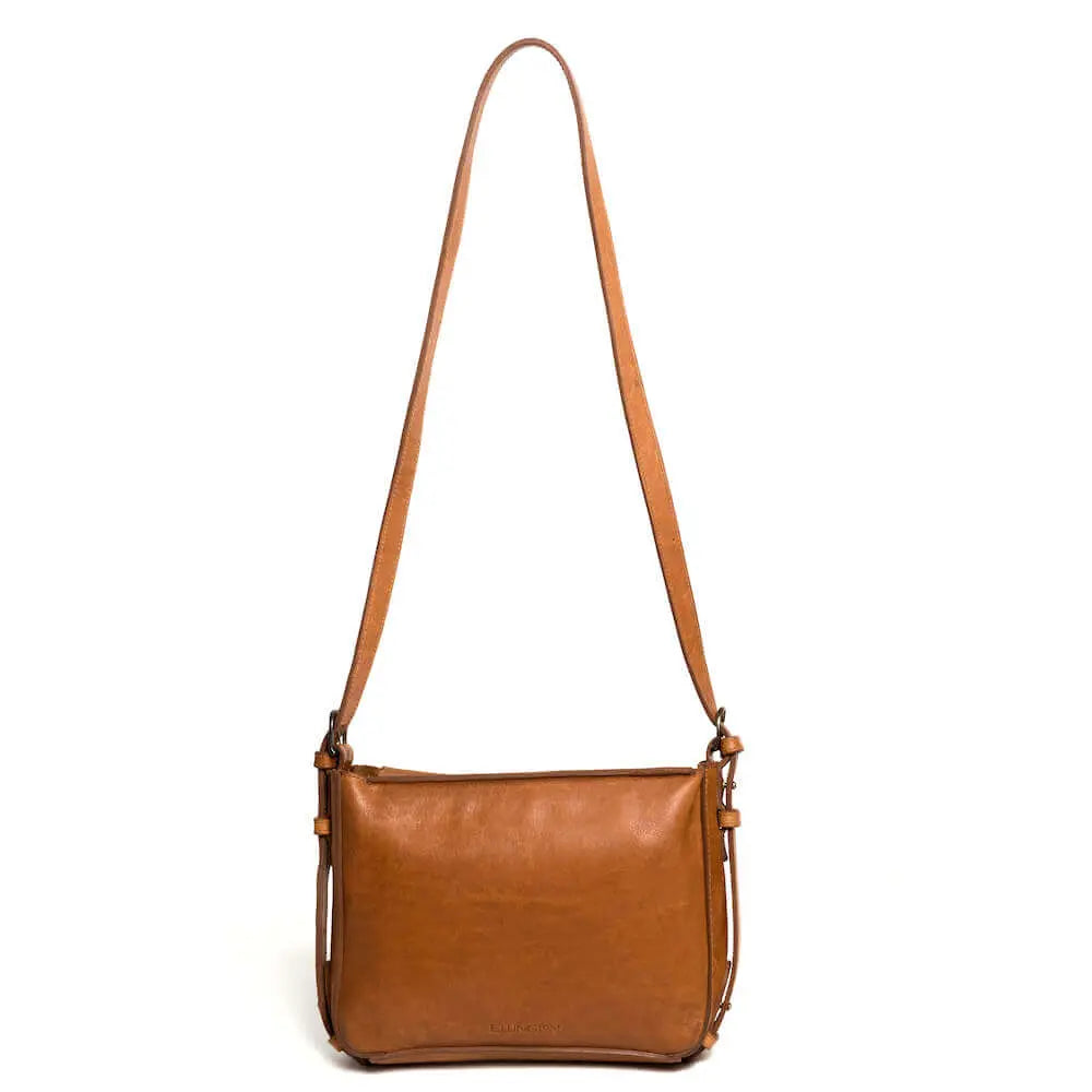 Ellington Leather Crossbody Purse by Mission Mercantile Leather Goods, natural skincare detail photo 7
