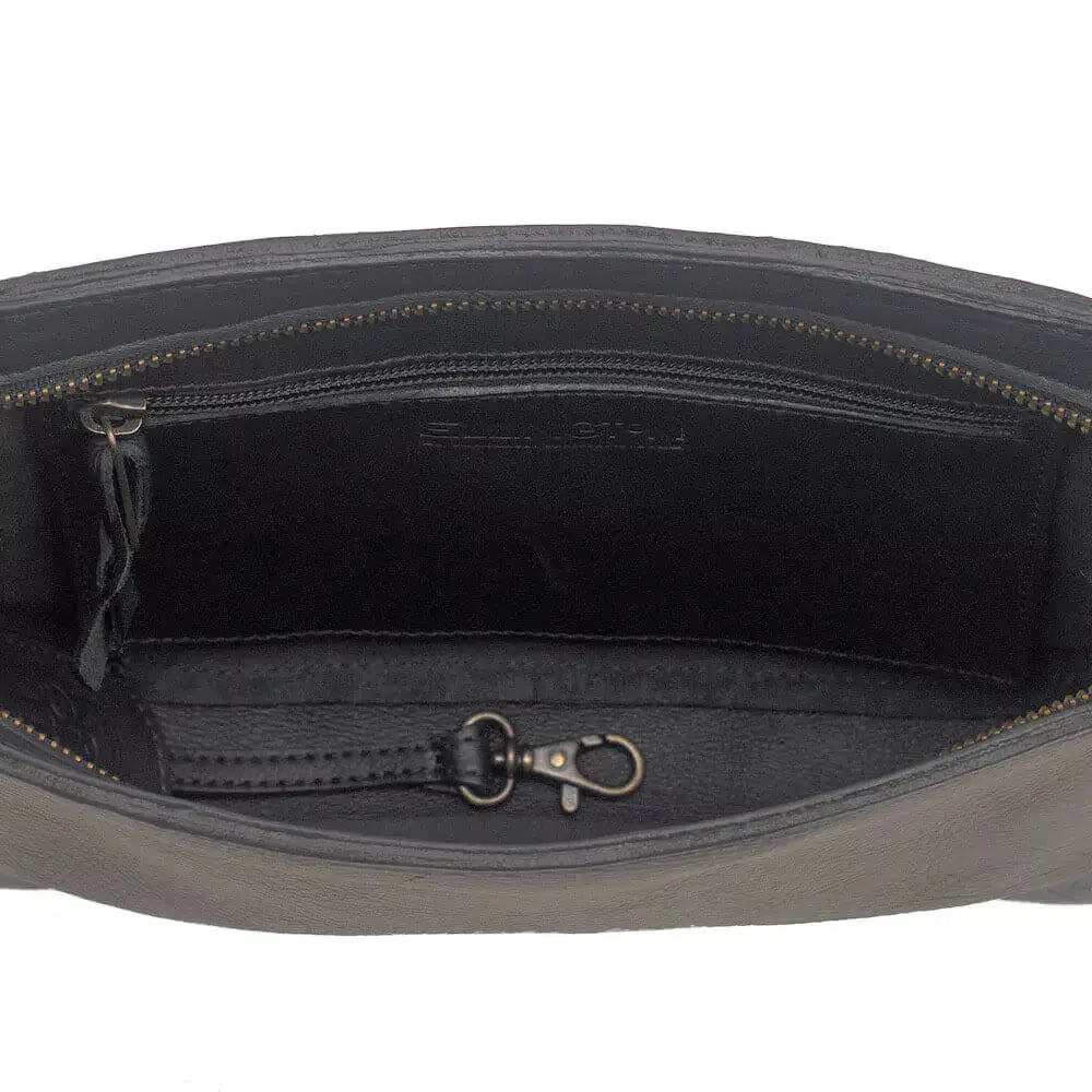 Ellington Leather Crossbody Purse by Mission Mercantile Leather Goods, natural skincare detail photo 16