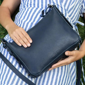 Ellington Leather Crossbody Purse by Mission Mercantile Leather Goods, natural skincare detail photo 20