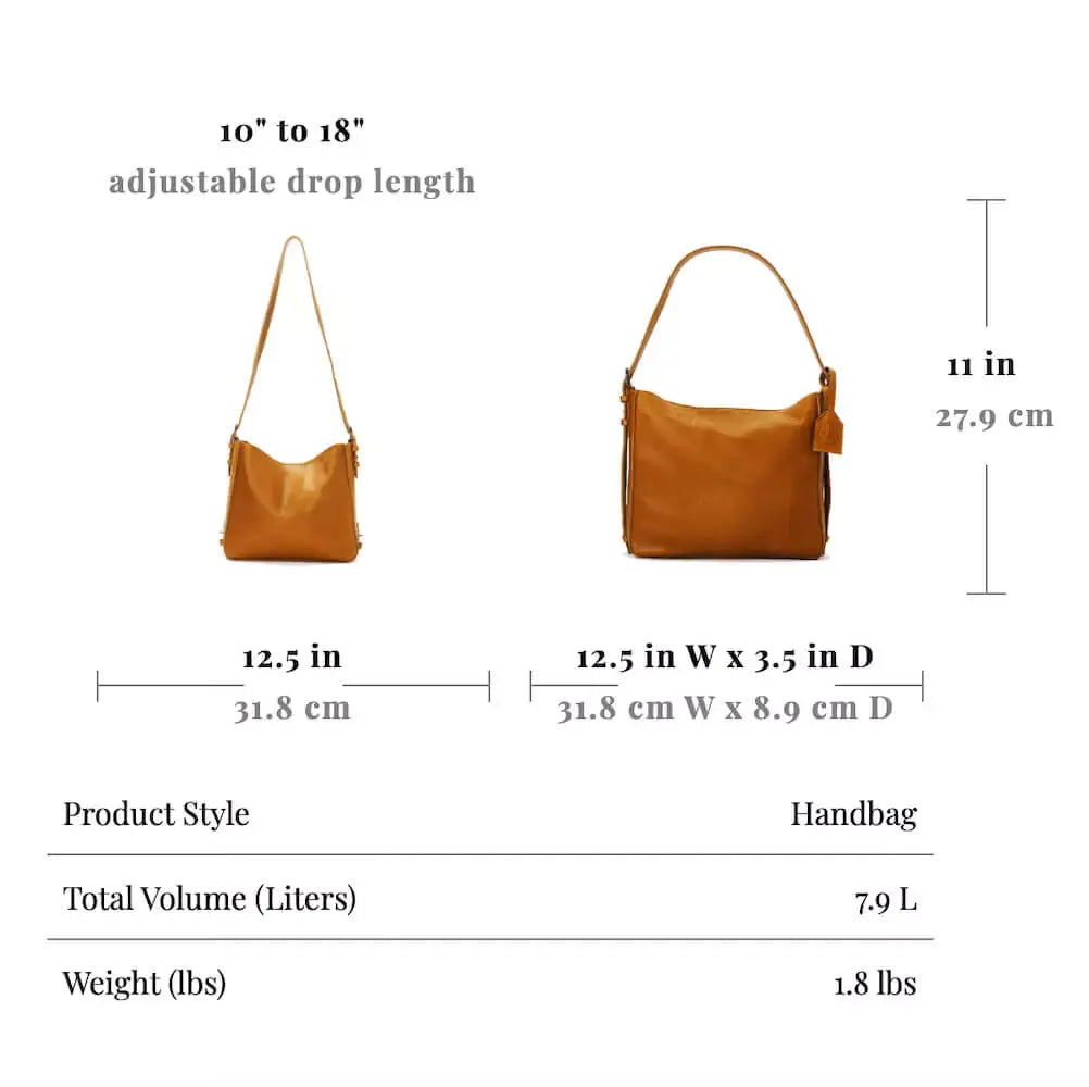 Ellington Leather Hobo by Mission Mercantile Leather Goods, handmade leather goods detail photo 11