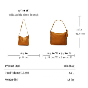 Ellington Leather Hobo by Mission Mercantile Leather Goods, handmade leather goods detail photo 11