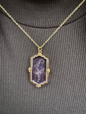 Enchanted Blossom Necklace by Mushroom Lady Co, handmade jewelry main product photo