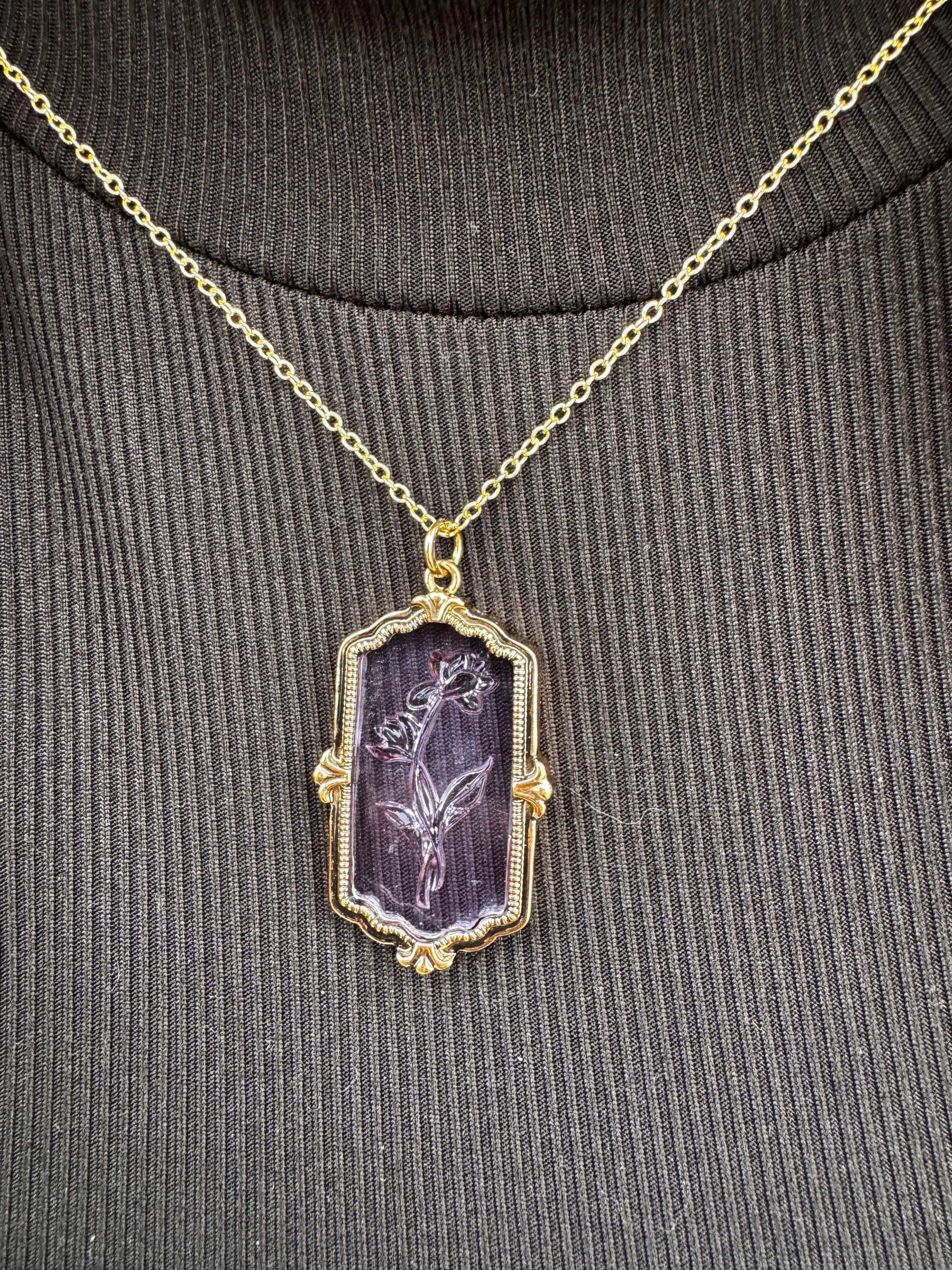 Enchanted Blossom Necklace by Mushroom Lady Co, handmade jewelry main product photo