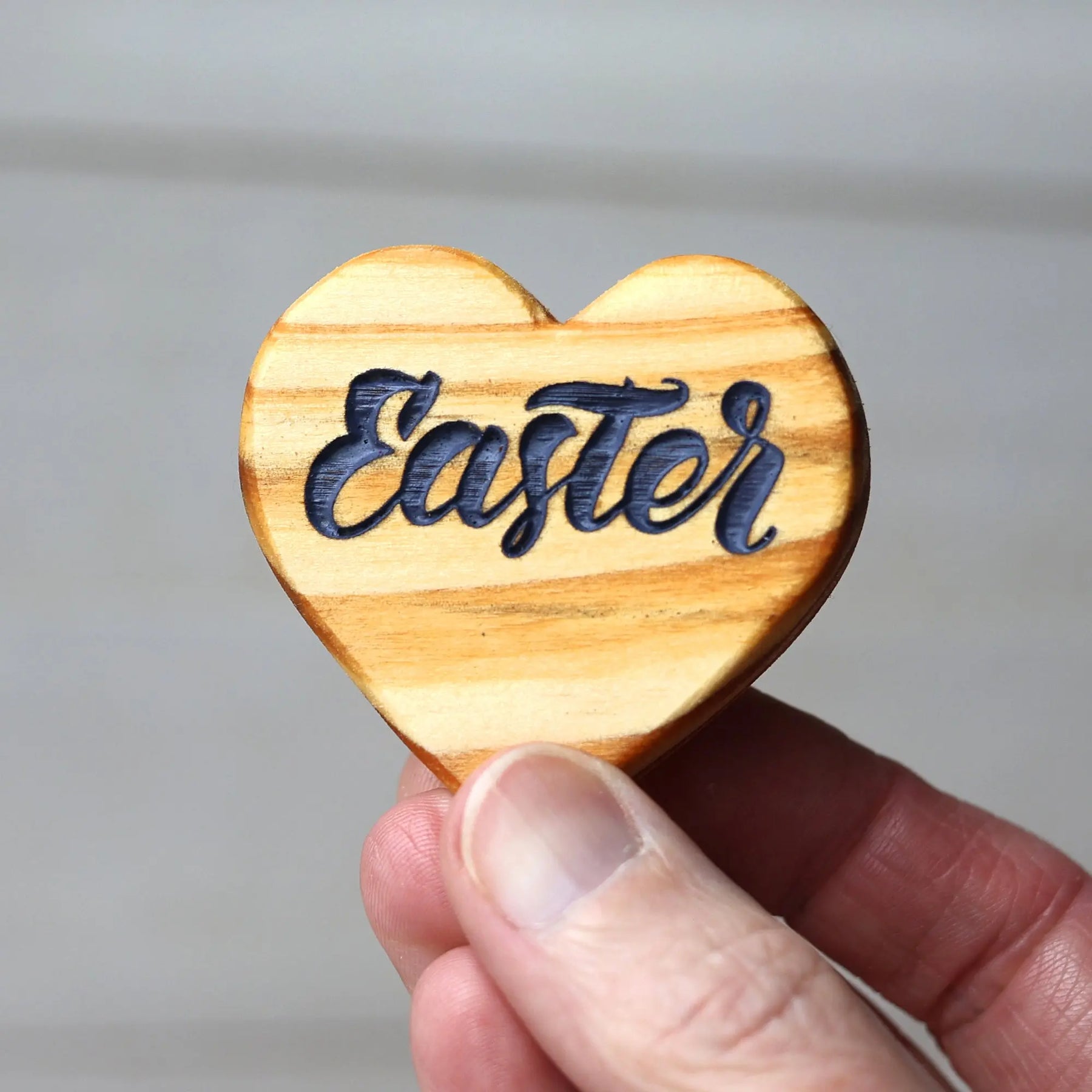 Engraved Easter Hearts by Dennehey Design Co., original artwork detail photo 9