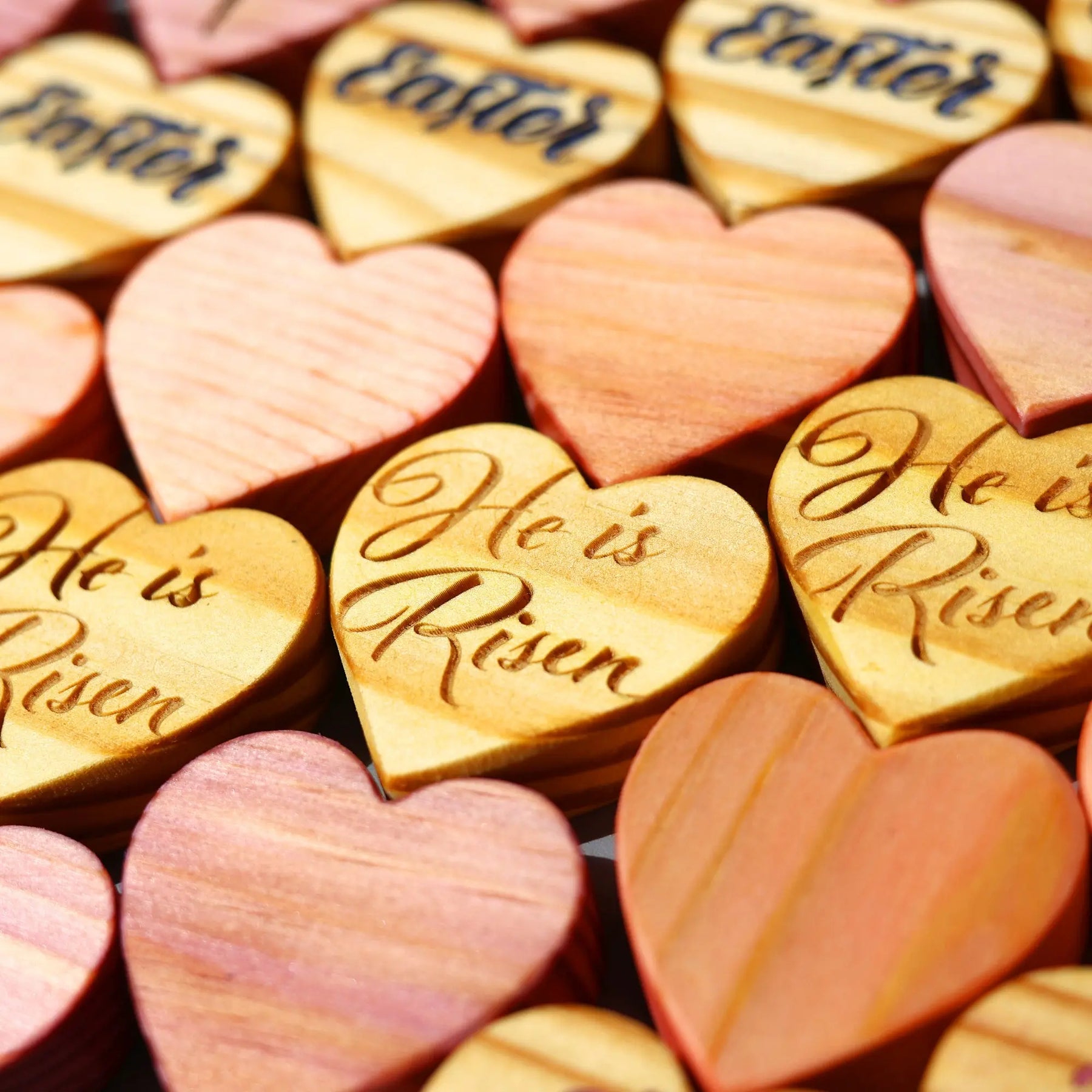 Engraved Easter Hearts by Dennehey Design Co., original artwork detail photo 12