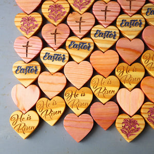 Engraved Easter Hearts by Dennehey Design Co., original artwork detail photo 14
