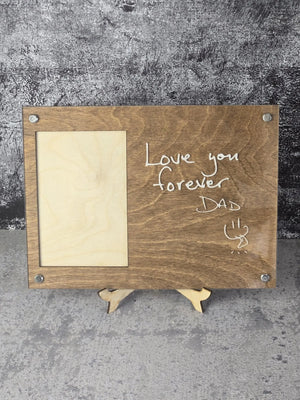 Engraved Handwriting Frame by EverLee Creations, Southern home decor main product photo
