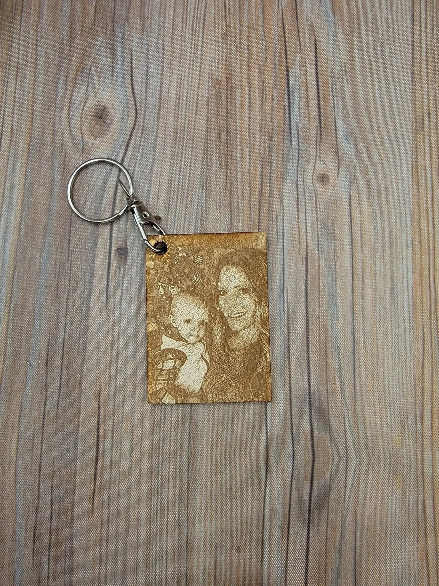 Engraved Photo Keychain by EverLee Creations, 3D printed gift main product photo