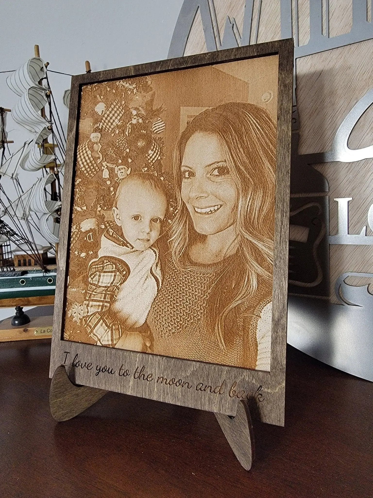Engraved Wood Photo by EverLee Creations, Southern home decor main product photo