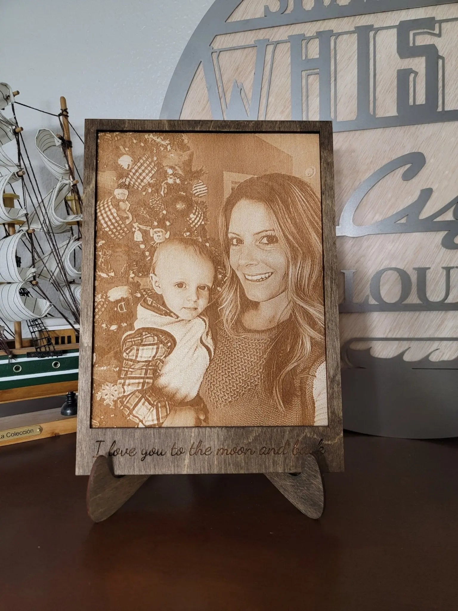 Engraved Wood Photo by EverLee Creations, Southern home decor detail photo 3