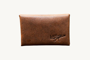 Envelope Wallet - Cognac Nemesis Leather by Loyal Stricklin, handmade leather goods detail photo 3