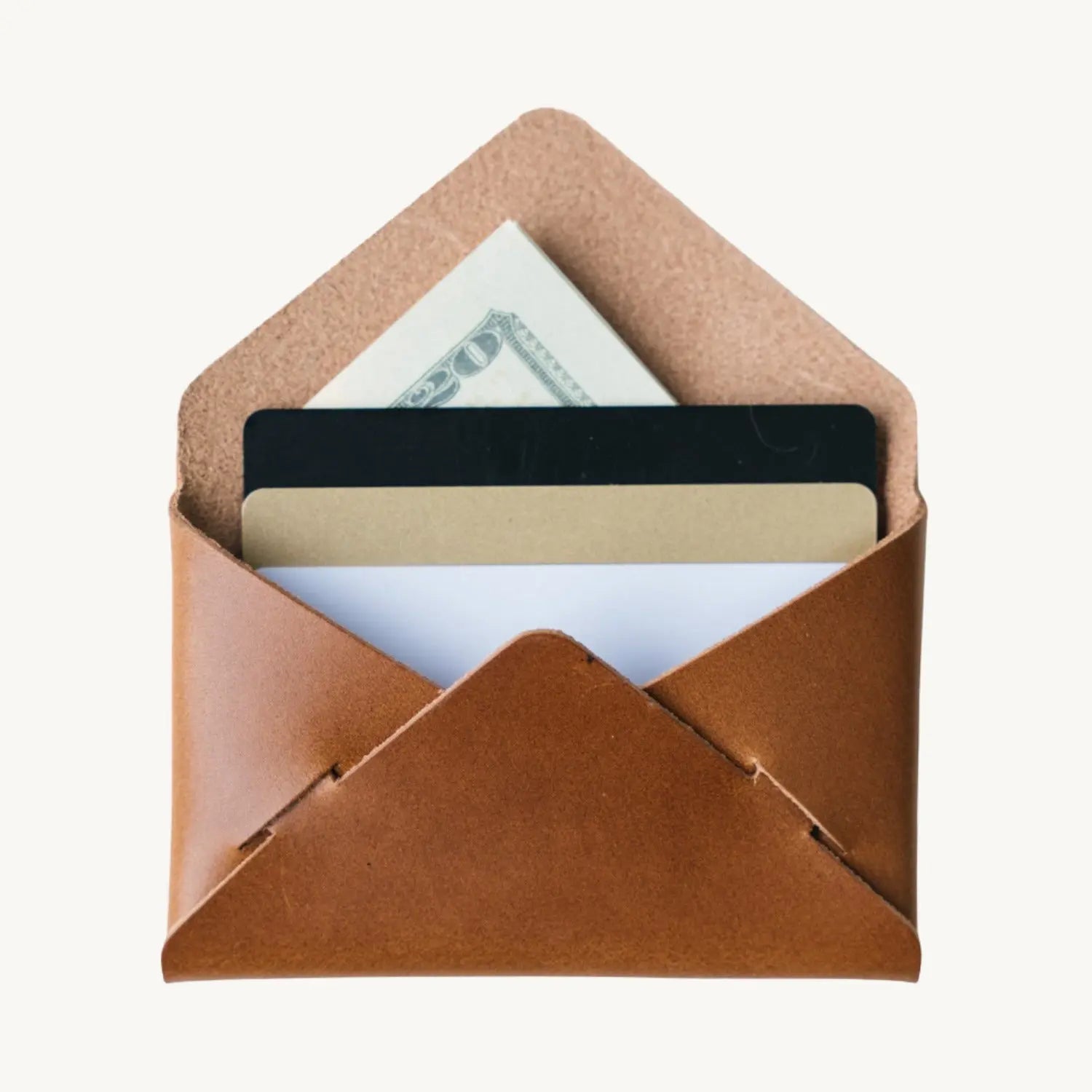 Envelope Wallet - Tobacco by Loyal Stricklin, handmade leather goods main product photo