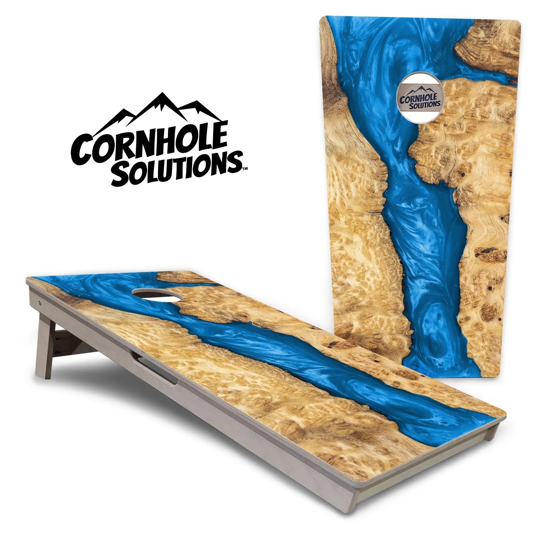 Epoxy Color Cornhole Boards - Professional Tournament Series by Cornhole Solutions, custom cornhole board main product photo