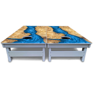 Epoxy Cornhole Boards (not actual epoxy) - All Weather Series by Cornhole Solutions, custom cornhole board detail photo 6