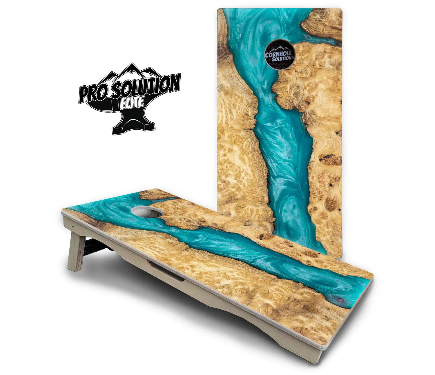 Epoxy Cornhole Boards (not actual epoxy) - Pro Solution Elite Series by Cornhole Solutions, custom cornhole board detail photo 6