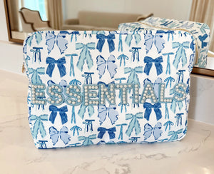 Essentials - Blue Bow Nylon XL by KenzKustomz, handmade leather goods main product photo