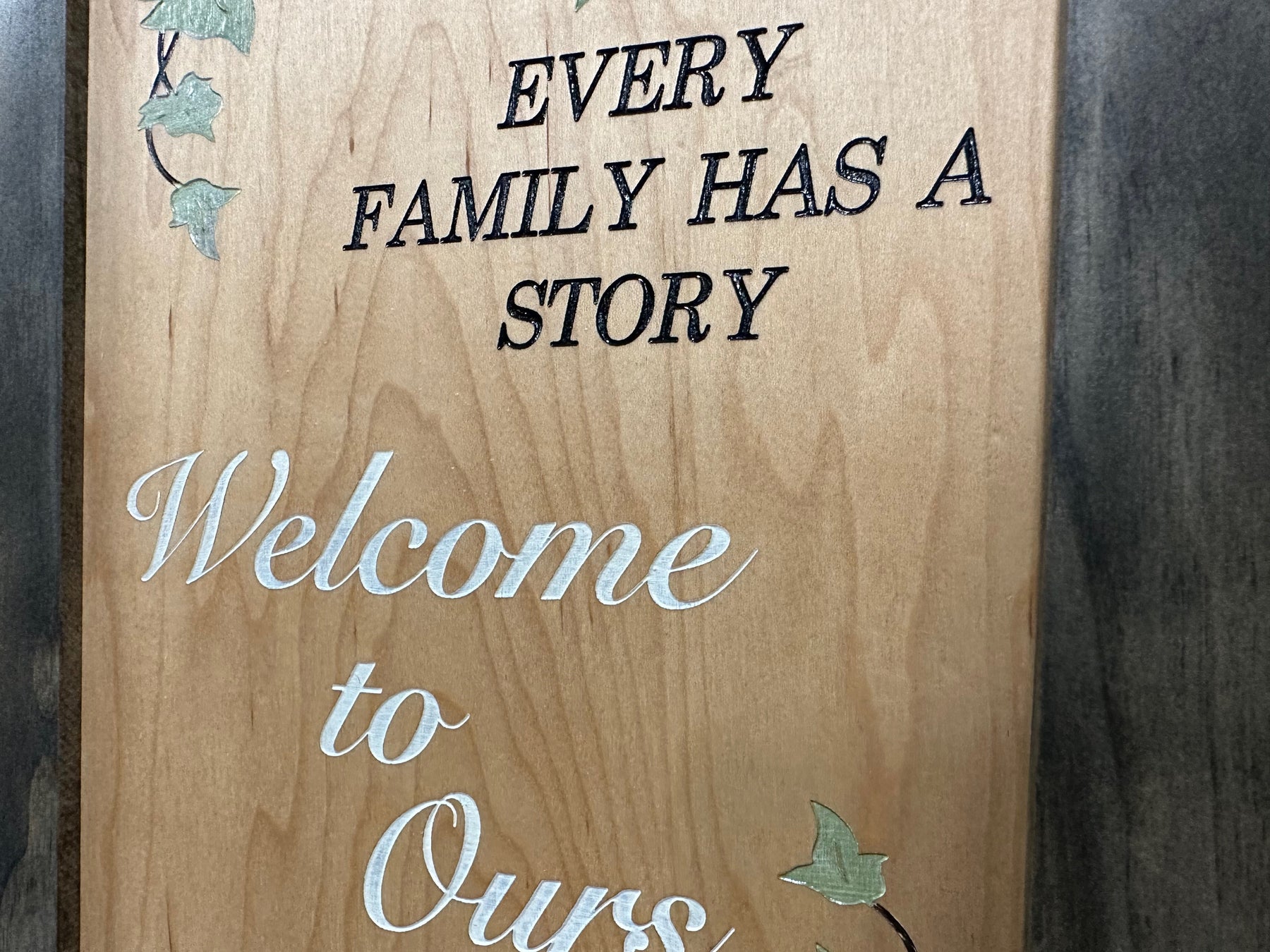 Wooden Gun Safe Wall Mountable Decoration Every Family Has a Story Welcome to Ours … by Bellewood Designs, Southern home decor detail photo 9