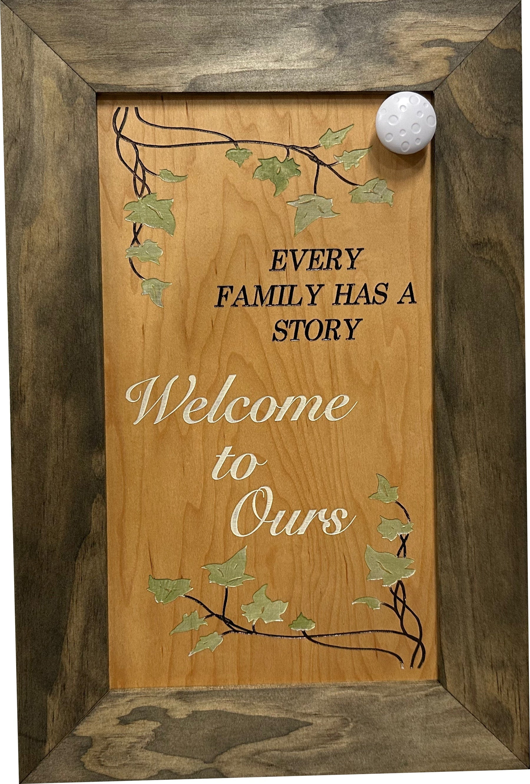 Wooden Gun Safe Wall Mountable Decoration Every Family Has a Story Welcome to Ours … by Bellewood Designs, Southern home decor detail photo 3