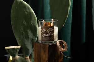 Lone Star Leather Container Candle by Clay House Candles image 1