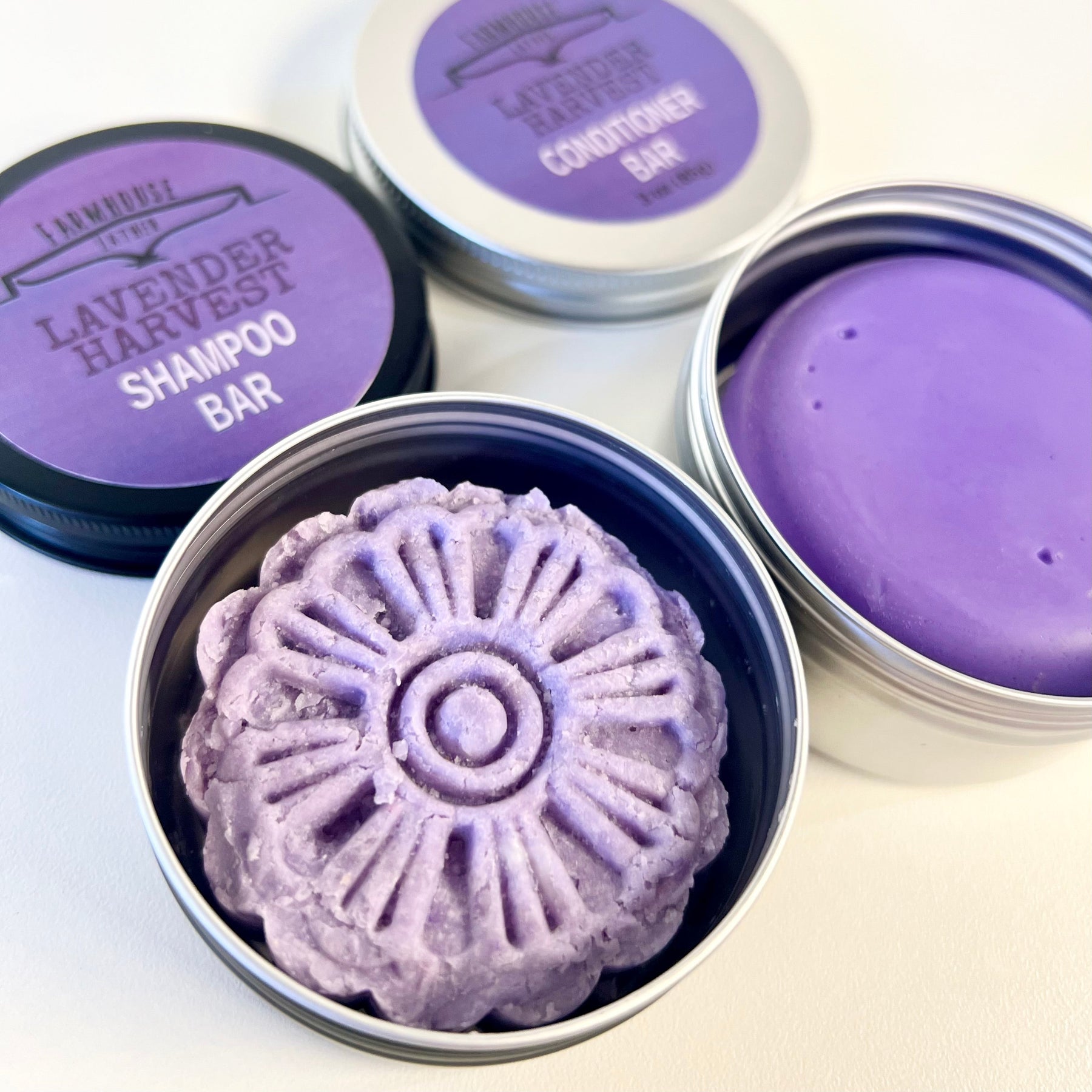 Lavender Harvest Shampoo Bar detail view by Farmhouse Lather