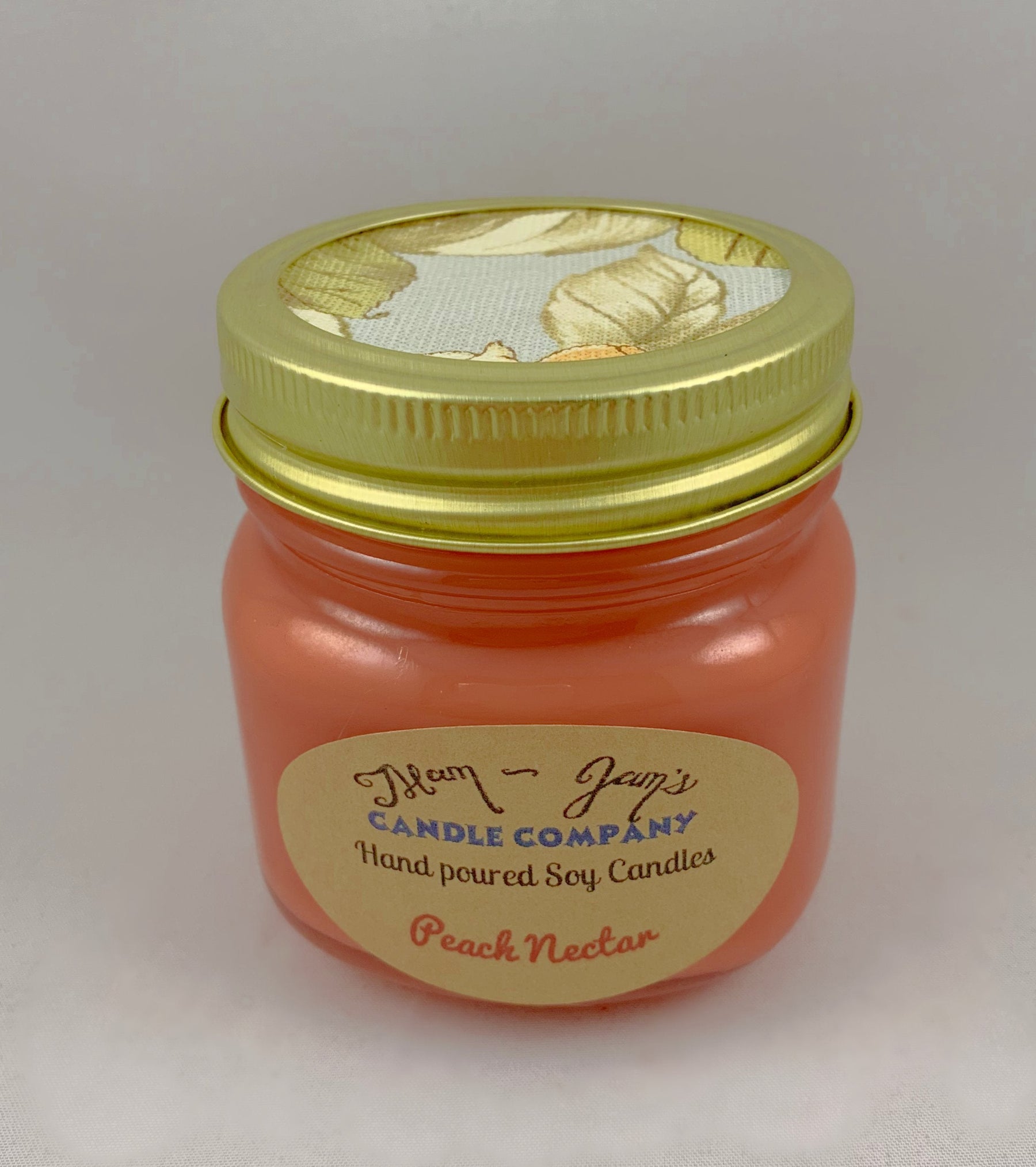 Peach Nectar soy candle and wax melts by Mam Jam’s Candle Company, detail image 3