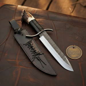 Sub-Hilt Stag Crown Wraith Bowie with Ranch Steel
