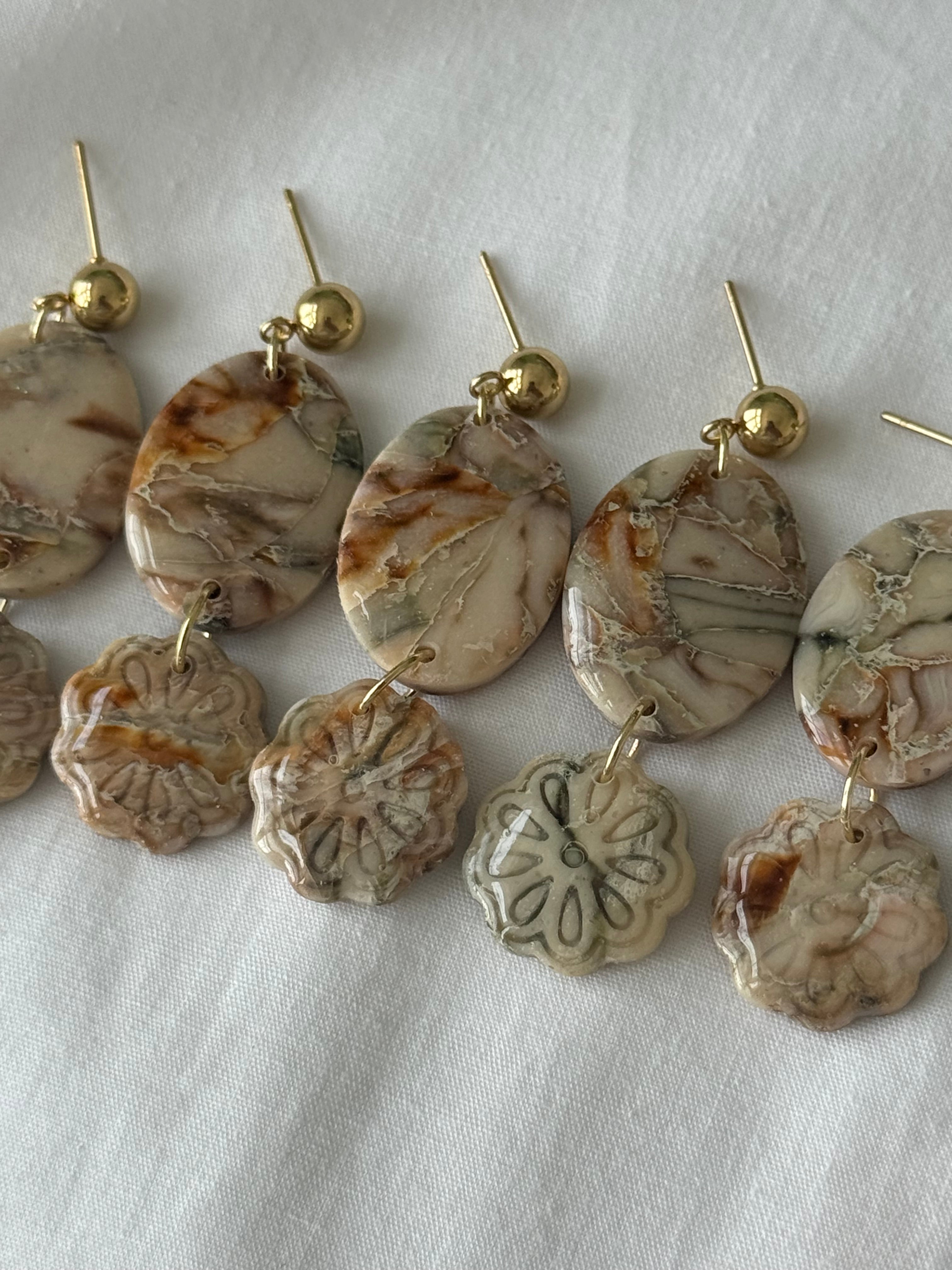 Faux Stone Dangles