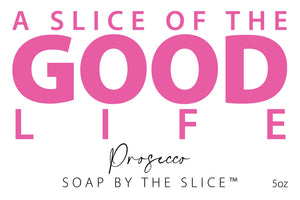 PROSECCO SOAP SLICE 5 oz. detail view by Essential Journeys