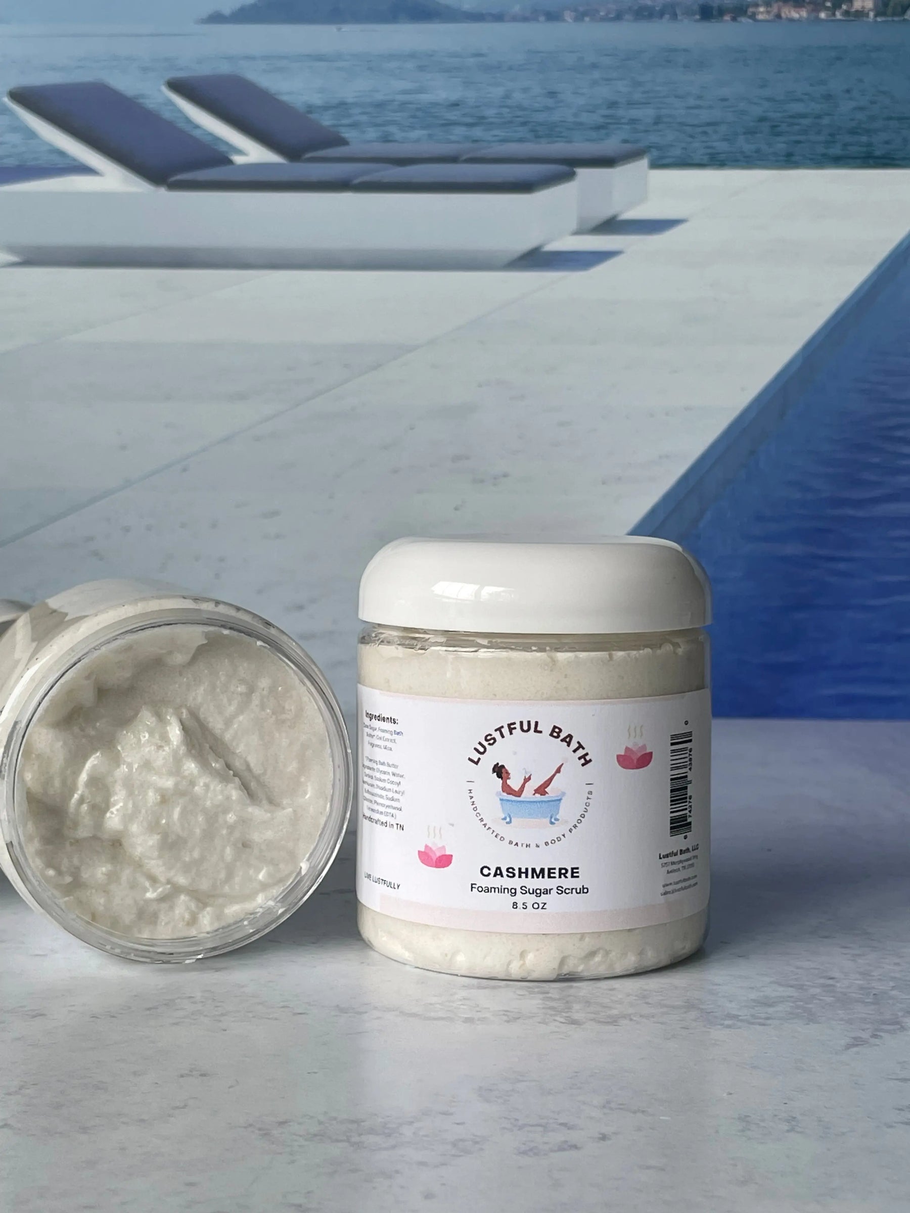 Foaming Sugar Scrub by Lustful Bath, LLC, Southern food gift detail photo 4