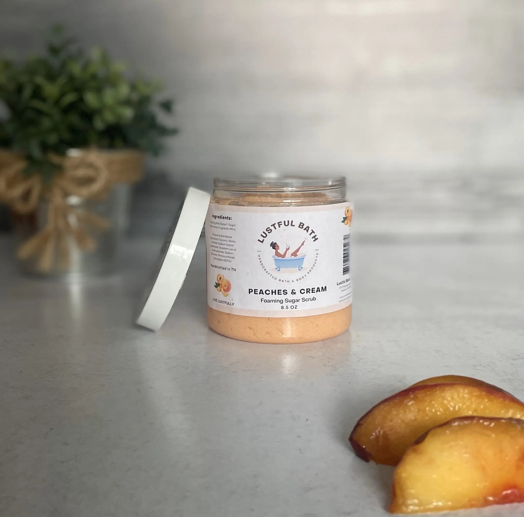Foaming Sugar Scrub by Lustful Bath, LLC, Southern food gift detail photo 5
