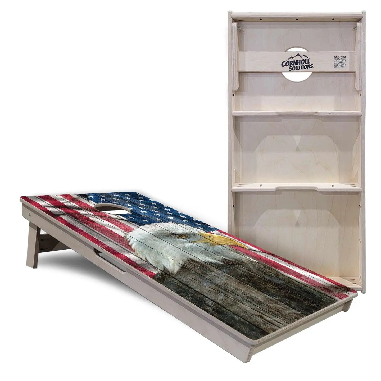 Faded Eagle Cornhole Boards - Professional Tournament Series by Cornhole Solutions, custom cornhole board detail photo 5