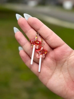 Fairy Candy Earrings by Mushroom Lady Co, Southern food gift main product photo