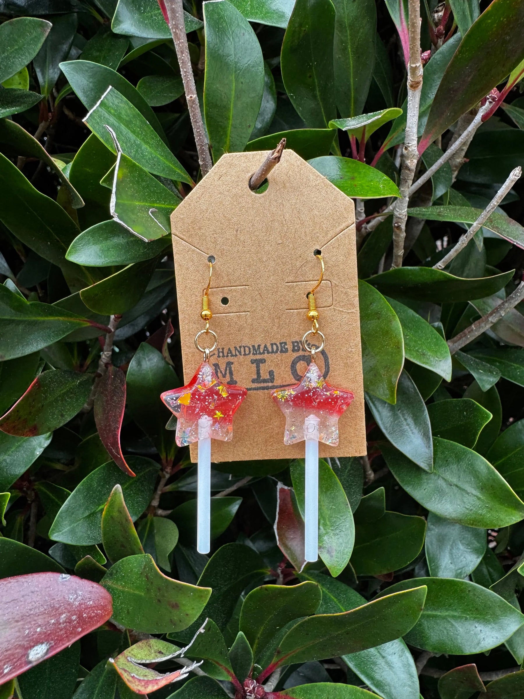 Fairy Candy Earrings by Mushroom Lady Co, Southern food gift detail photo 2
