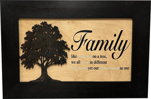 Family Tree Hidden Gun Safe - Handcrafted Gun Concealment Decor - Hidden Gun Shelf for Quick Access