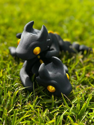 Fantasy Dragon 3D Printed Fidget Toy | Large Sensory Toy by Mushroom Lady Co, paper gift main product photo