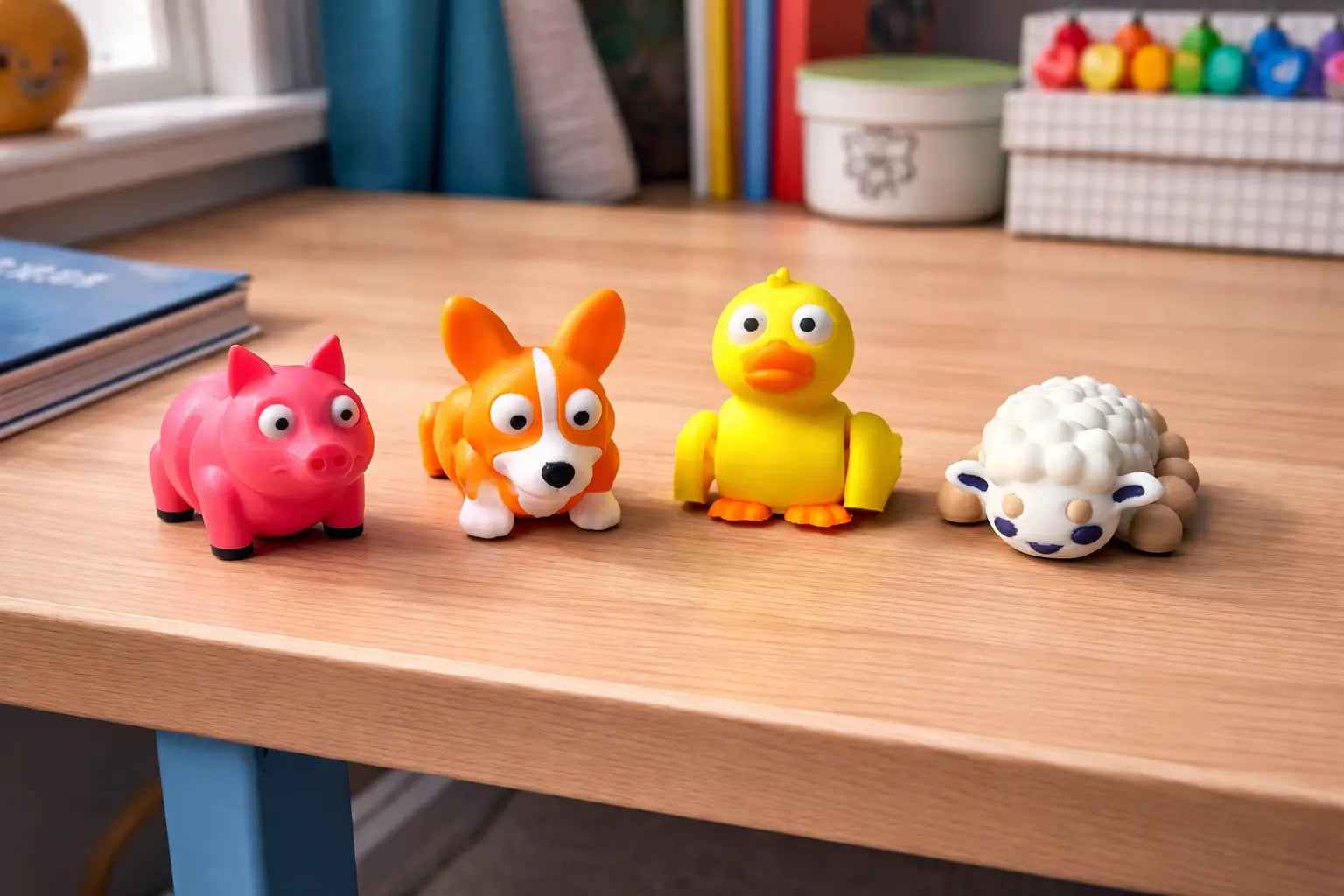 Farm Friends Articulated Fidget Pack Wholesale – Bulk Sets by The Tween Space, 3D printed gift detail photo 2