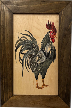 Farmhouse Rooster Gun Concealment Furniture - Handcrafted Hidden Gun Storage Wall Decor - Hidden Gun Shelf with Magnetic Lock for Quick Access by Bellewood Designs, Southern home