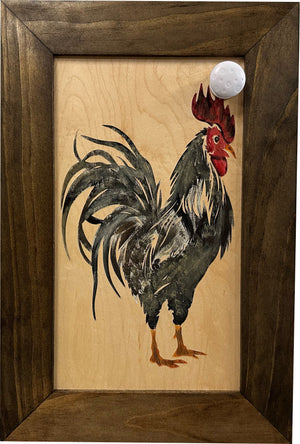 Farmhouse Rooster Gun Concealment Furniture - Handcrafted Hidden Gun Storage Wall Decor - Hidden Gun Shelf with Magnetic Lock for Quick Access by Bellewood Designs, Southern home