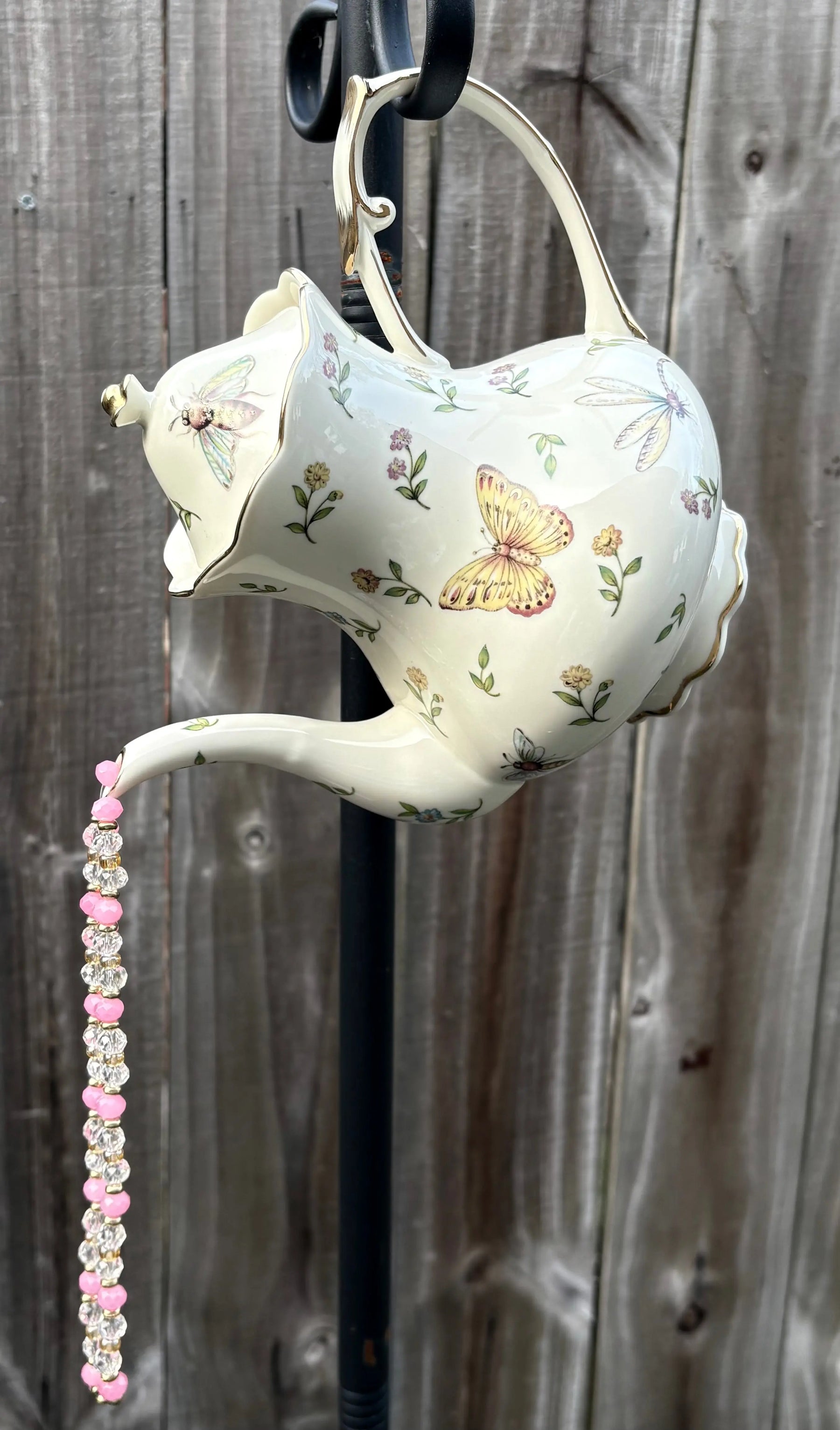Faux Pouring Butterfly Teapot by Two Beachin' Sisters, Southern food gift main product photo