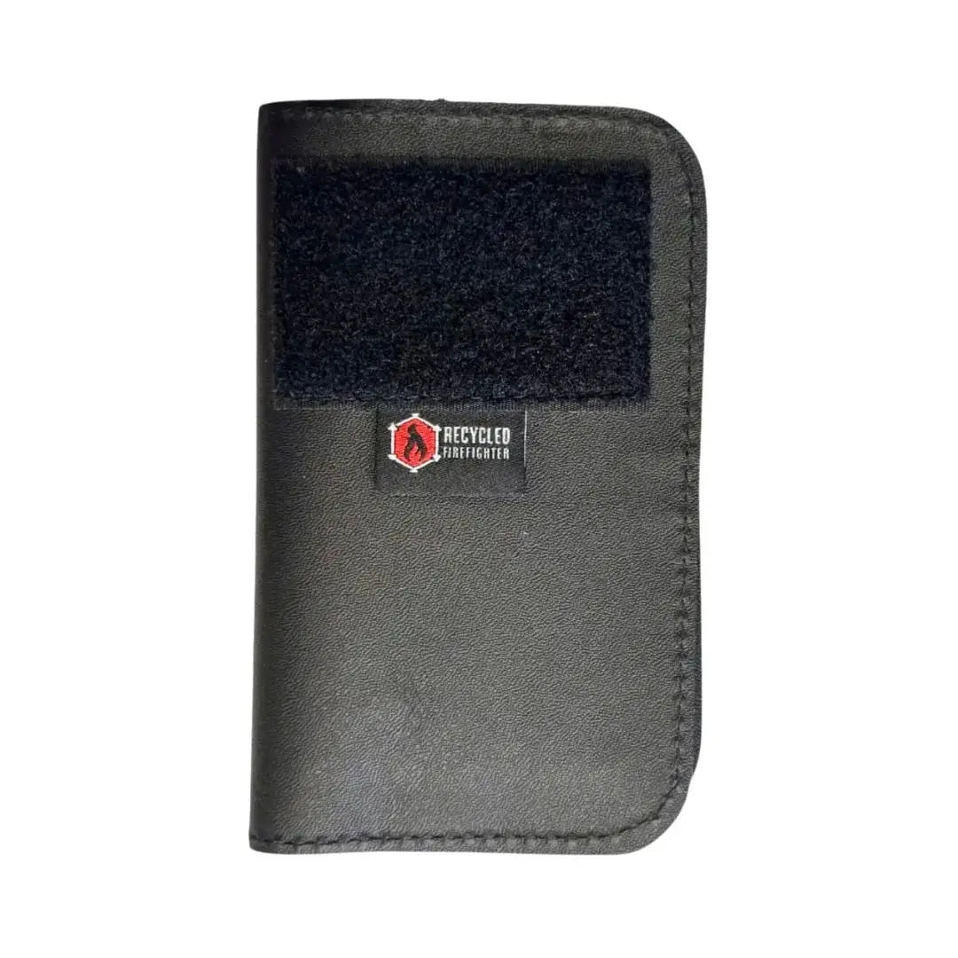 Field Notes Wallet by Recycled Firefighter, handmade leather goods detail photo 7