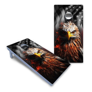 Fire Eagle Cornhole Boards - All Weather Series by Cornhole Solutions, custom cornhole board detail photo 2